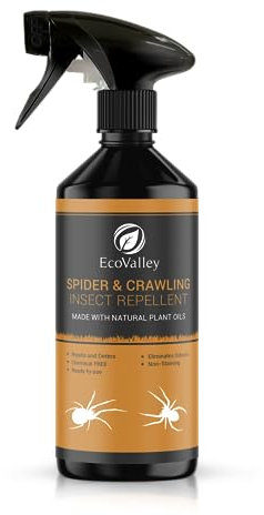 EcoValley Natural Humane Spider Repellent Spray Pet Safe Spider Stopper for Home or Garden 500ml