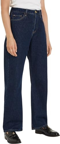 Tommy Hilfiger Donna Jeans Straight Loose Fit, Blu (Cler), 34W/32L