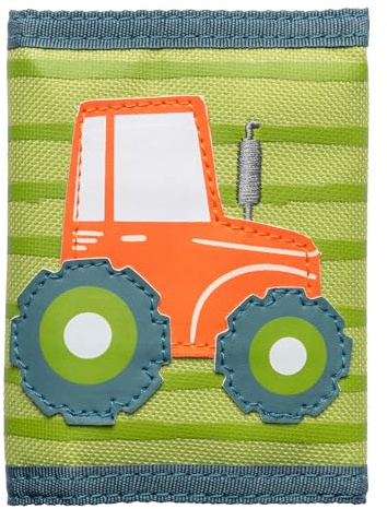 Stephen Joseph, Kids Unisex Wallet, Toddler Wallet for Boys and Girls with Applique Designs, Screen Printed Wallet with Zippered Coin Pocket, Farm