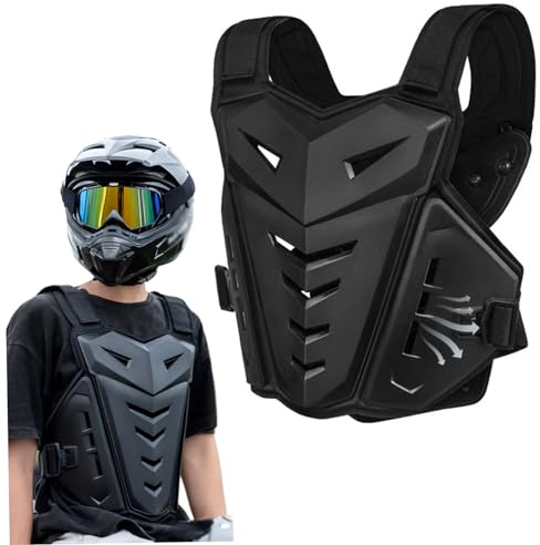 Armure de Moto Réglable - Gilet de Protection Absorbant les Chocs pour Carrosserie, Dos et Coffre - Équipement de Sécurité pour Hommes, VTT et Vélo
