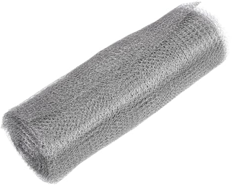 FONDOTIN Stainless Steel Mesh Gutter Cover Mesh Guard Covers Easy Installation Can Be Cut to Length Silver Anti-Rodent Snail Protection for Garden Drain
