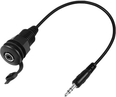 HDOYTXXM Cavo impermeabile fisso con filettatura da 3 5 mm da 1/8 maschio a femmina, adattatore stereo da 3 prese da 5 mm