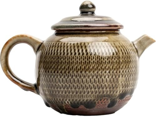 Teiera Alle Erbe Set da tè cinese in ceramica, stile retrò, creativo, teiera, ristorante, bricco for il succo, piccolo bricco for il vino, adatto for esterni, ufficio, ecc. Lnfusore Per tè in Foglie s