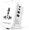 Amoner Adattatore Universale da Viaggio, Presa Universale da Viaggio 2 USB C e 2 USB A, 2KW Adattatore Presa per Inglese, Americana, Svizzera, Francia, Giappone, Italiana, Irlanda e 200+ Paese