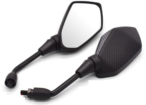 Motorrad Lenkerendenspiegel Für K&AWASAKI Für Z900 Für ER6N Für Z800 Für Z750 Für Z1000SX Motorrad Rückspiegel Seite Konvexen Spiegel(B)
