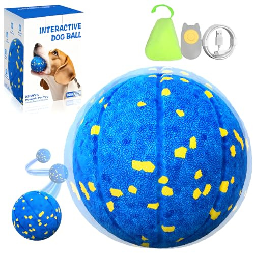 TGFIX ETPU Interaktiver Spielball für Hunde mit 3 Spielmodi IPX7 Tasche