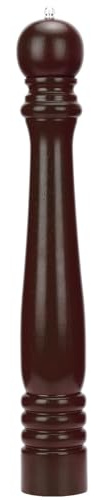 Holz-Pfeffermühle, Hotel, Salz, Pfeffermühle, groß, 50,8 cm, super große Eiche, Holzsalz und Pfeffer, Edelstahlkern, 50,8 cm, manuelle Pfeffermühle (schwarze Walnuss)