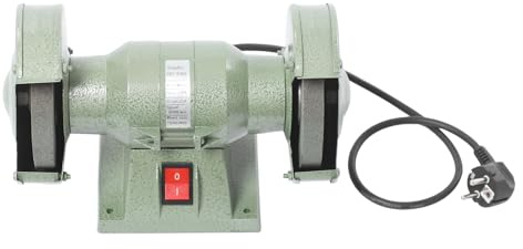 Polisseuse de table 220 V 2800 tr/min, moteur en fil d'aluminium, polisseuse de banc, pour le ponçage et l'affûtage des couteaux, burins, outils de sculpture manuelle, 28 x 14 x 17 cm