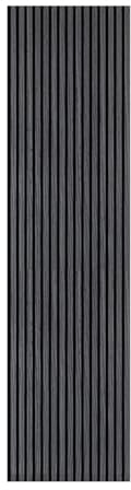 INMOZATA Acoustic Wall Panel,240 * 60cm Wood Slat Sound Proofing Panels for Walls,3D Wood Veneer Panels Series for Living Room Bedroom Recording Studio, Offices(Dark Grey)