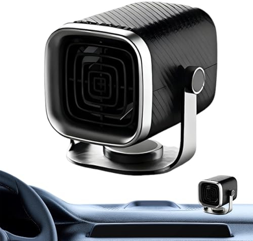 Honhoha Chauffage Portable pour Voiture - 2 en 1 Ventilateur Dégivreur de Vitre,Branchement Rapide Dégivreur De Pare-Brise | Destiné À L'Air Chaud Refroidissement Camion Temps Froid Vitre