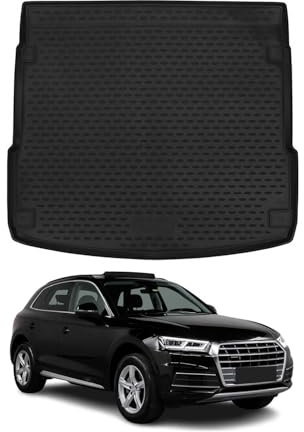 Alfombrilla Maletero Bandeja Maletero Compatible con Audi Q5 FY 2017-2024 Goma TPE Negro