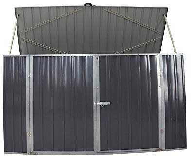 Panana Garden Storage Shed Bike Metal Pent Tool Shed House Galvanized Steel Storage Chest