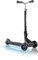GLOBBER ULTIMUM Lights – Tretroller, 125/90 mm extra breit, ABEC 7, 3-rädrig, höhenverstellbar, LED-Leuchtmodul, grau