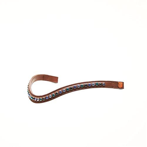 Horsecode Stirnriemen Caramell & Blue VB