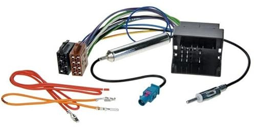 Audioproject A413 - Radioadapter Set Quadlock auf ISO + Antennenadapter Fakra auf DIN kompatibel mit Opel Agila Corsa Astra ab 2003 Phantomeinspeisung Auto-Radio Adapter-Kabel Stecker