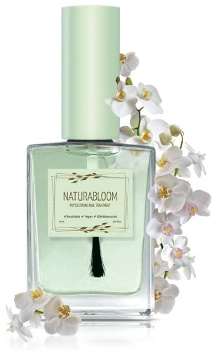 NATURABLOOM Phytostrong Fortifiant à ongles respirant – Durcisseur et traitement des ongles respirant de qualité supérieure pour un soin naturel et efficace des ongles – Durcisseur et réparation des