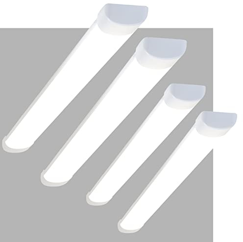 CBJKTX 4ER Deckenlampe LED Deckenleuchte 90CM - 24W 2500LM Küchenlampe Lang Werkstattlampe Flach Flurlampe Tageslichtlampe Neturalweiß 4000K für Küche Wohnzimer Büro Warenhaus Flur Garage Keller