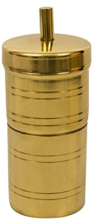 Spillbox Traditional Brass Filter Coffee Maker, Brass, South Indian Drip Sytle Decoction Liquid Maker, Coffee Filter Vessel, Utensil- Coffee FLITER (Small)