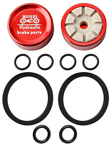 Teksome Fahrrad-Bremssattel-Kolben-Kit,Bremssattelkolben und Dichtungen - Reparatursatz für hydraulische Bremssattelkolben von Fahrrädern mit Dichtringen