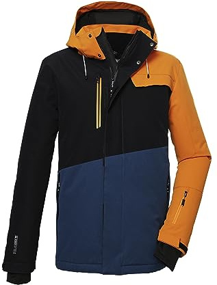 Killtec Herren Skijacke/Funktionsjacke mit abzippbarer Kapuze und Schneefang KSW 77 MN SKI JCKT, orange, XXL, 39743-000