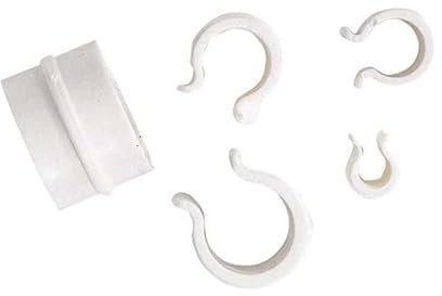 Set 20 Clip clips fermatelo per serra in acciaio per fissare il telo protettivo (Plastica, ⌀ 10 mm)