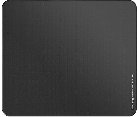 Pulsar ES2 Esports Mauspad für Wettkampfsportarten, 4 mm rutschfeste Alpha-Zellen-Polyurethan-Basis mit hoher Dichte, 360° Anti-Ausfransen, Präzisionsnähte, 41,9 x 33 cm, XL, Schwarz
