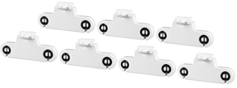 YOKIVE 7 Stk Leuchtstoff Licht Halterung T8 Lampe Fassung G13 Sockel Dual Kopf Bi -Pin Steckdose Licht Ersatz Teile Ideal für Zuhause Büro (Weiß 2A AC 500V) | Doppelkopf-Sockel, Ersatzteil, ideal für Zuhause, Büro, AC 500 V