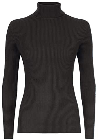 VEARZ® Womens Turtle HIGH Neck Jumper ! Ladies Long Sleeves Polo ROLL Neck Tops Ribbed Stretchy Pull Over Sweater Plus Size UK