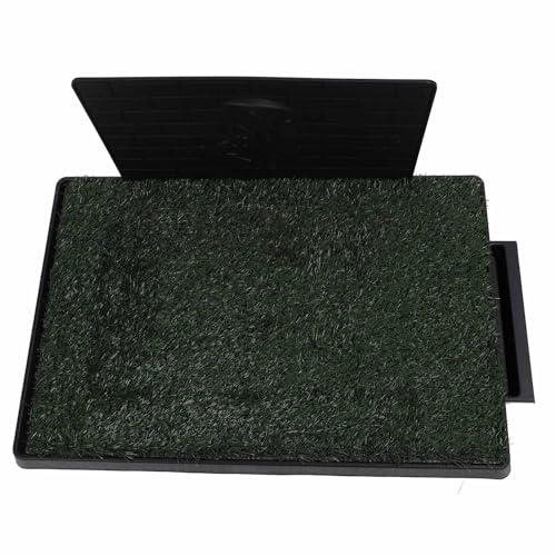 Bandeja para Orinal de Hierba para Perros, Simulación de Interiores, Almohadilla para Orinar de Hierba Artificial para Perros con Bandeja Grande, Almohadilla de Hierba (Tamaño