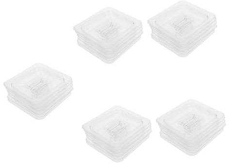 5 Sätze Speiseteller Abdeckung Für Lebensmittel Brotbehälter Cupcake Ständer Folie Kuchenformen Mehl Aufbewahrungsbehälter Gefrierschrank 6 Stück * 5 Cabilock