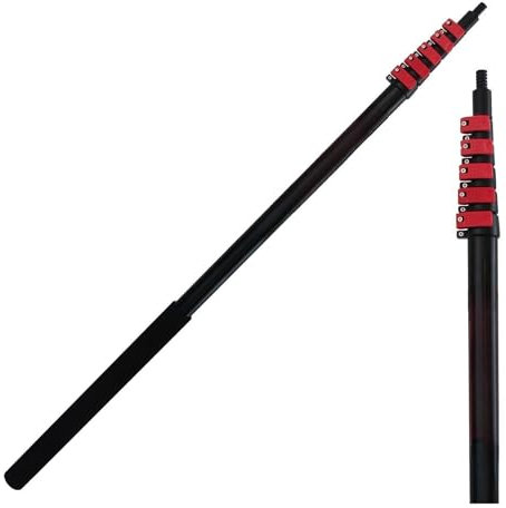 UDXVUXCX 40 Ft Heavy Duty High Reach Verlängerung Fensterreinigung Pole Teleskop Ausziehbarer Farbroller Griff Garten/Picking