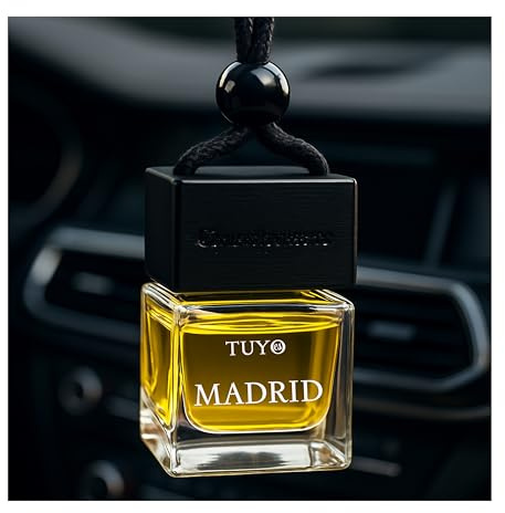 TUYO Ambientador para coche, Fragancia para coche, duradero, ambientador para coche, aromas colgantes, ambientadores diarios, difusor de coche, accesorios de larga duración (Madrid)