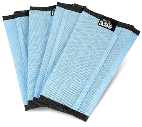 Jeffers Romper Stomper Fly Boots for Horses, Set of 4- Light Blue, Medium – Breathable Mesh Leg Wraps for Insect Protection, Stable Accessories for Summer Turnout, Ride Gear, Horse Hoof & Leg Care