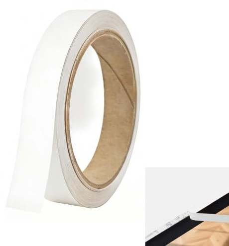 FIGCY Self-Adhesive White Edging Tape 10m – Pure White Furniture Edge Banding Tape for Repairs, Wood Trim, and DIY Projects
