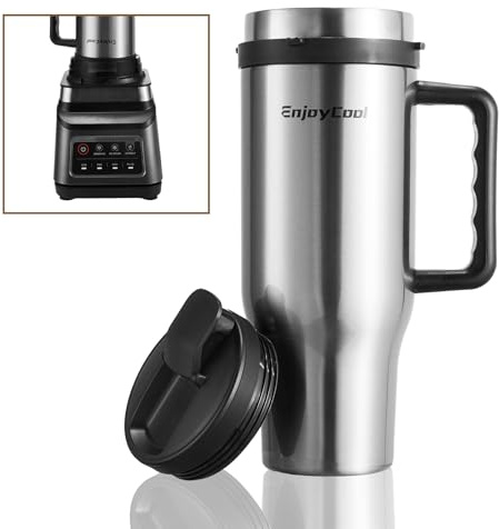 40oz Insulated Ninja Blender Cups Replacement with Lid,3-in-1 Insulated Stainless Steel Tumbler With Handle ,Smoothie Cup Holder Friendly,Compatible with Ninja BN751,BN401, BN801, SS101,SS151etc