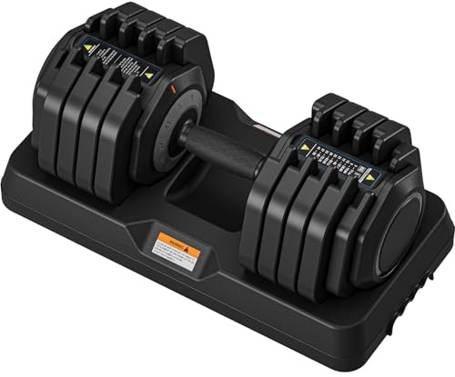 Dripex Hanteln Set, 11kg/24,5kg/41kg Verstellbar Kurzhanteln aus Stahl mit Anti-Rutsch Griff 2-24.5kg mit 5 Gewichtsstufen oder 10 Gewichtsstufen, Schnellen Wechsel