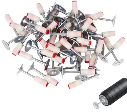 YAZWUR 100 pièces clous en acier pour pistolet à clous, clous pour béton et plafonds, idéaux pour fixations et réparations, clous pour pistolet à clous (26 mm)