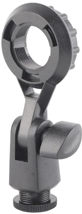 HUSHUI Mikrofonhalter, 22 Mm Gewinde mit 5/8 Bis 3/8 Schraubenlöchern für Ausleger- und Tischstützen, 180 Grad Verstellbar, Einfache Installation, Kompakt und Langlebig