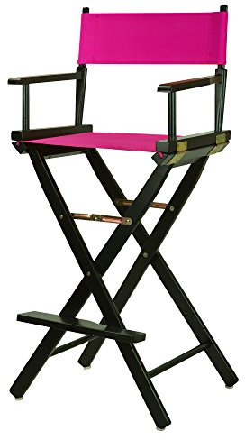 Casual Home 230-02/021-30 Director Chair 30 - Bar Height BlackFrame/Magenta Canvas