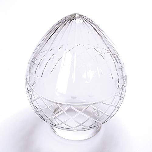 Cristal de repuesto de estilo modernista con borde de 70 mm, transparente, esmerilado