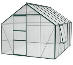 Vitavia Meridian 1 9900 HKP 6 mm, smaragd Gewächshaus 2 Dachfenster 1 Seitenfenster
