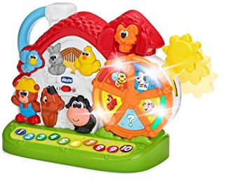 Chicco Fattoria Parlante Bilingue Italiano/Inglese, Fattoria con Animali per Bambini con Luci e Suoni, 3 modalità di Gioco, Gioco Educativo Elettronico - Giochi Bambini 1-4 Anni