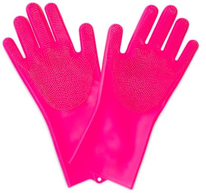 Muc-Off Deep Scrubber Gloves, M | Silicone Cleaning Gloves with Flexible Bristles for Bike, Motorcycle, and Car, BPA-Free, Heat Resistant, Dishwasher Safe