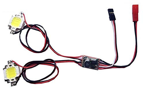 Replacement Part For 1PC RC Model Airplane FPV Four-axis Night Navigation Strobe Light Double Single Flash 10W LED Flashing Super Bright Red Green - (Color: Green Red Double)