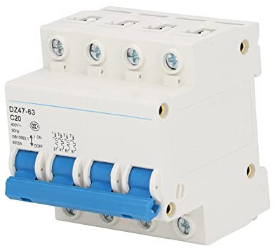 4P Leitungsschutzschalter Home Leistungsschalter Schutz DIN-Schienenmontage für Zuhause 400V 20A