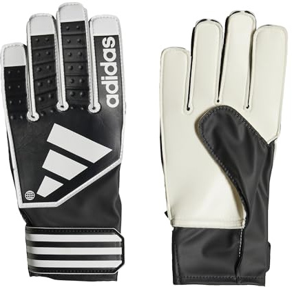 adidas Unisex Kids Goalkeeper Gloves (W/O Fingersave) Guantes Tiro Club, Negro/Blanco/Negro, HN5608, 3