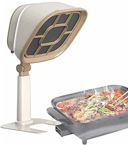 Desktop Cooker Hood, Mini ​Household Extractor Hood, 66 ° Adjustable, 6-Segment Height Adjustment, Easy To Clean, 3200 RPM Range ​Hood for Home, Kitchen, Hot Pot, BBQ