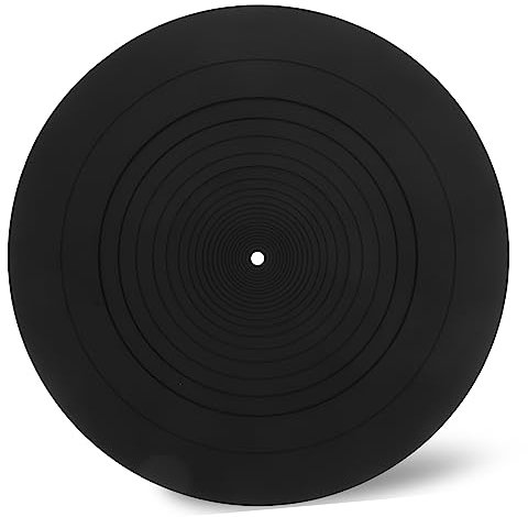 Mikikit Schallplattenspieler-schutzmatte Aus Silikon Antistatisch Und Stoßdämpfend Für Schallplatten-unterlage Und Plattentellermatte Als Ersatzmatte Und Zubehör