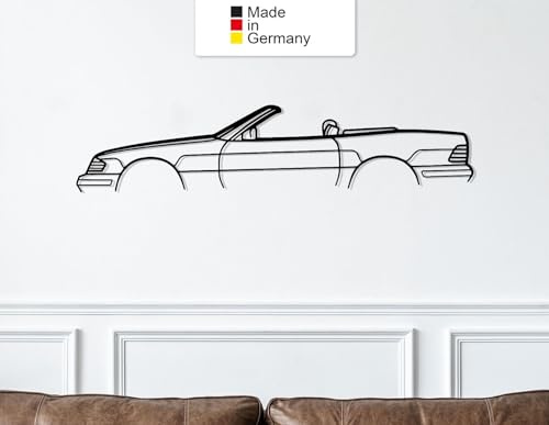 MetalGiftsWorld for Mercedes SL-Class R129 Classic, Metall Wandbild, Wanddeko, Auto Silhouette (Größe: 49 cm (19))