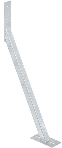 TRIBECCO Ancoraggio tempesta a tassello, 590 x 320 x 535 mm, in acciaio, angolo di stabilizzazione per costruzioni in legno